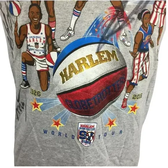 Harlem Globetrotters T Shirt 2016 Basketball World Tour Size S - Picture 5 of 9
